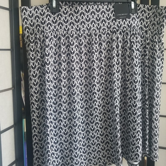 Nwt lane Bryant black white skirt size 18 20 - Picture 5 of 8
